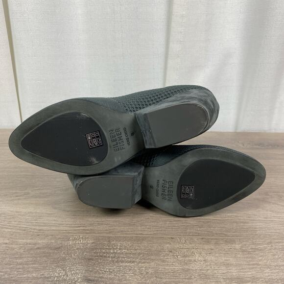 Eileen Fisher Graphite Gray Dahlia Sock Bootie Sz.8 NWOB - Picture 9 of 11